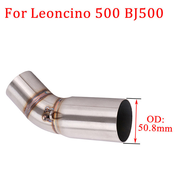 Benelli Leoncino BJ500 Middle Link Pipe Steel BJ500 Motorcycle Exhaust Connect Link Tube